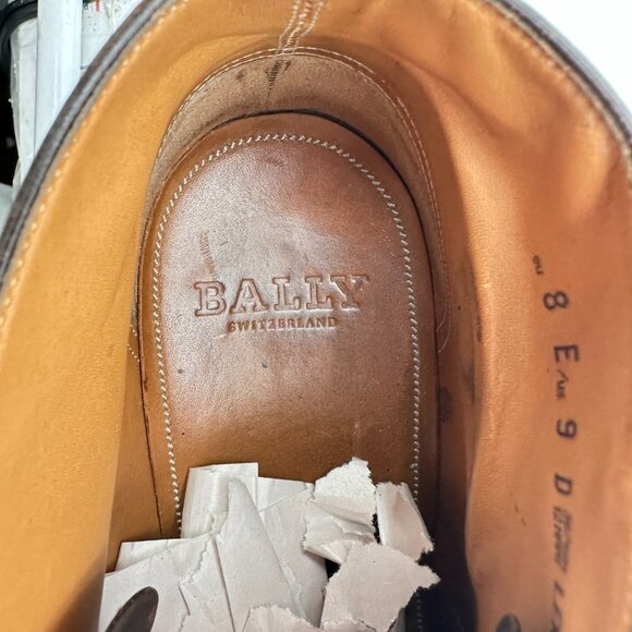 Bally Men Size 9D Black Leather Plain Toe Lace Up Chukka Ankle Boot - Picture 11 of 12